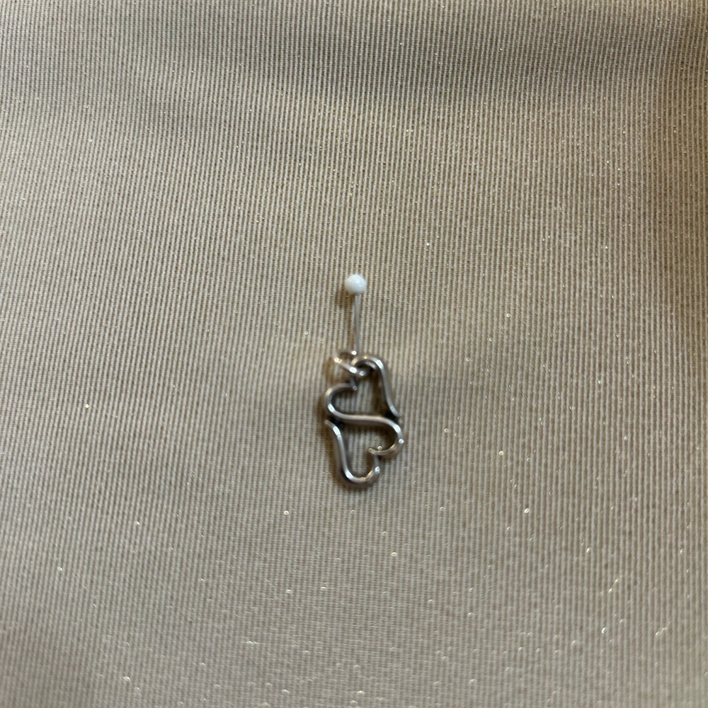 James Avery Silver Heart to Heart charm
